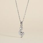 Pendentif Amelot Argent Blanc Oxyde De Zirconium - Pendentifs Femme | Histoire d&rsquo;Or