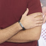 Bracelet Acier Blanc - Bracelets Homme | Histoire d&rsquo;Or