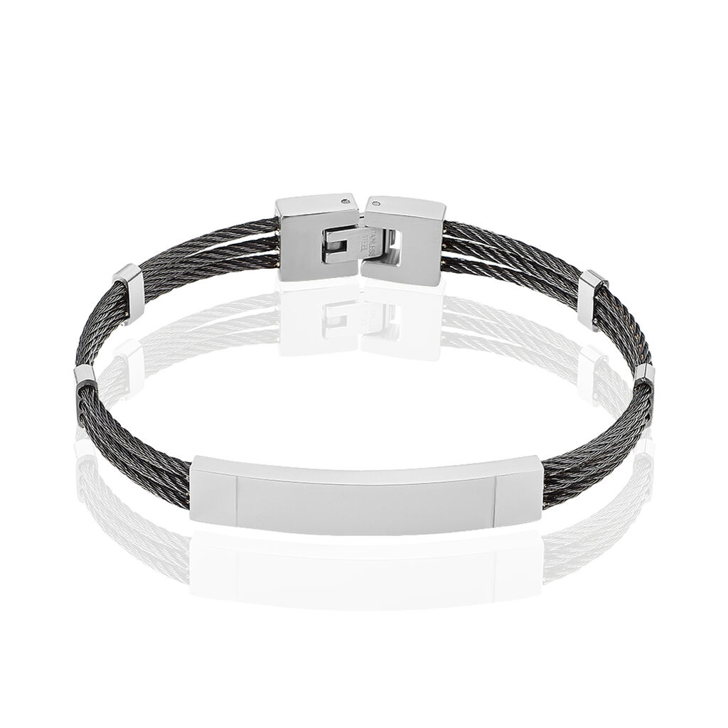 Bracelet Raphael Acier Blanc - Gourmettes Homme | Histoire d’Or