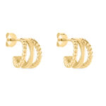 Cr&eacute;oles Timmy Plaqu&eacute; Or Jaune - Boucles d'oreilles cr&eacute;oles Femme | Histoire d&rsquo;Or