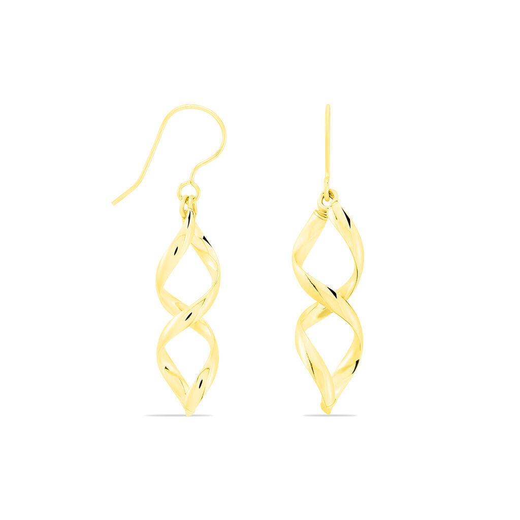 Boucles D'oreilles Pendantes Merone Vagues Or Jaune - Boucles d'oreilles pendantes Femme | Histoire d’Or
