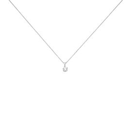 Collier Natalia Platine Blanc Diamant - Pendentifs Femme | Histoire d’Or