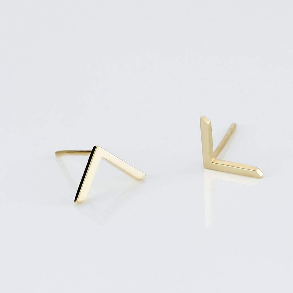 Boucles D'oreilles Puces Ella Or Jaune - Clous d'oreilles Femme | Histoire d’Or