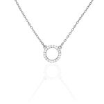Collier Jaya Argent Blanc Oxyde De Zirconium - Colliers fantaisie Femme | Histoire d&rsquo;Or