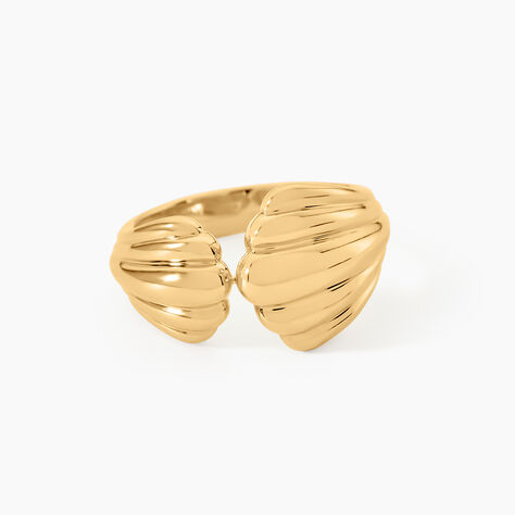 Bague Vaclav Argent Dor&eacute; A L'Or 750/1000 - Bijoux sans pierre Femme | Histoire d&rsquo;Or