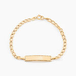 Bracelet Identite Bebe Or Jaune Eowyn - Bracelets Communion Enfant | Histoire d&rsquo;Or