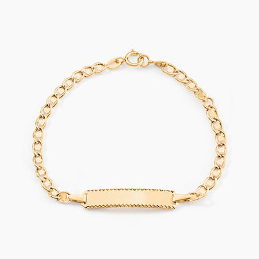 Bracelet Identite Bebe Or Jaune Eowyn