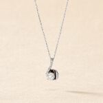 Collier Vrille Accompagnee Or Blanc Diamant - Colliers Femme | Histoire d&rsquo;Or