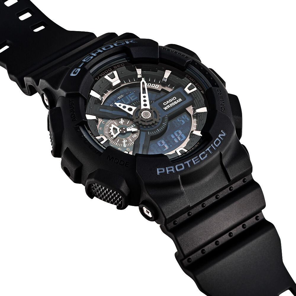 G shock ga110 black clearance