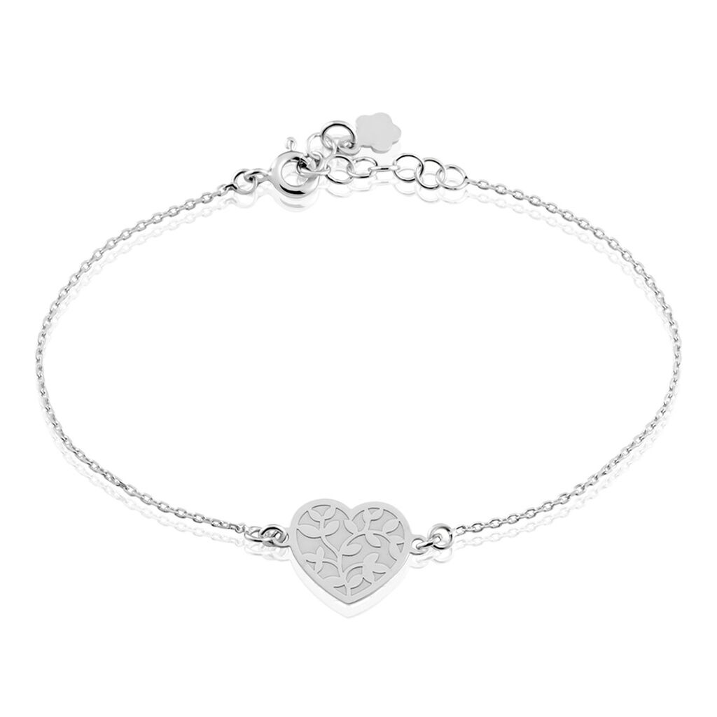 Bracelet Wandeline Argent Blanc - Bracelets Coeur Femme | Histoire d’Or