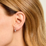 Boucles D'Oreilles Puces Lodie Argent Blanc Oxyde De Zirconium - Boucles d'oreilles fantaisie Femme | Histoire d&rsquo;Or