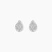 Boucles D'oreilles Puces Pear C Or Jaune Diamant - Clous d'oreilles Femme | Histoire d’Or