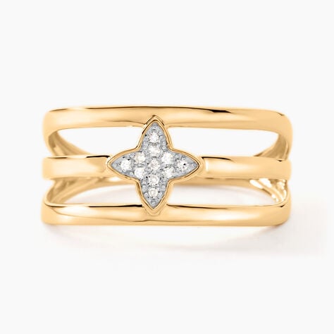 Bague Delicatesse Or Jaune Diamant - Bagues avec pierre Femme | Histoire d&rsquo;Or