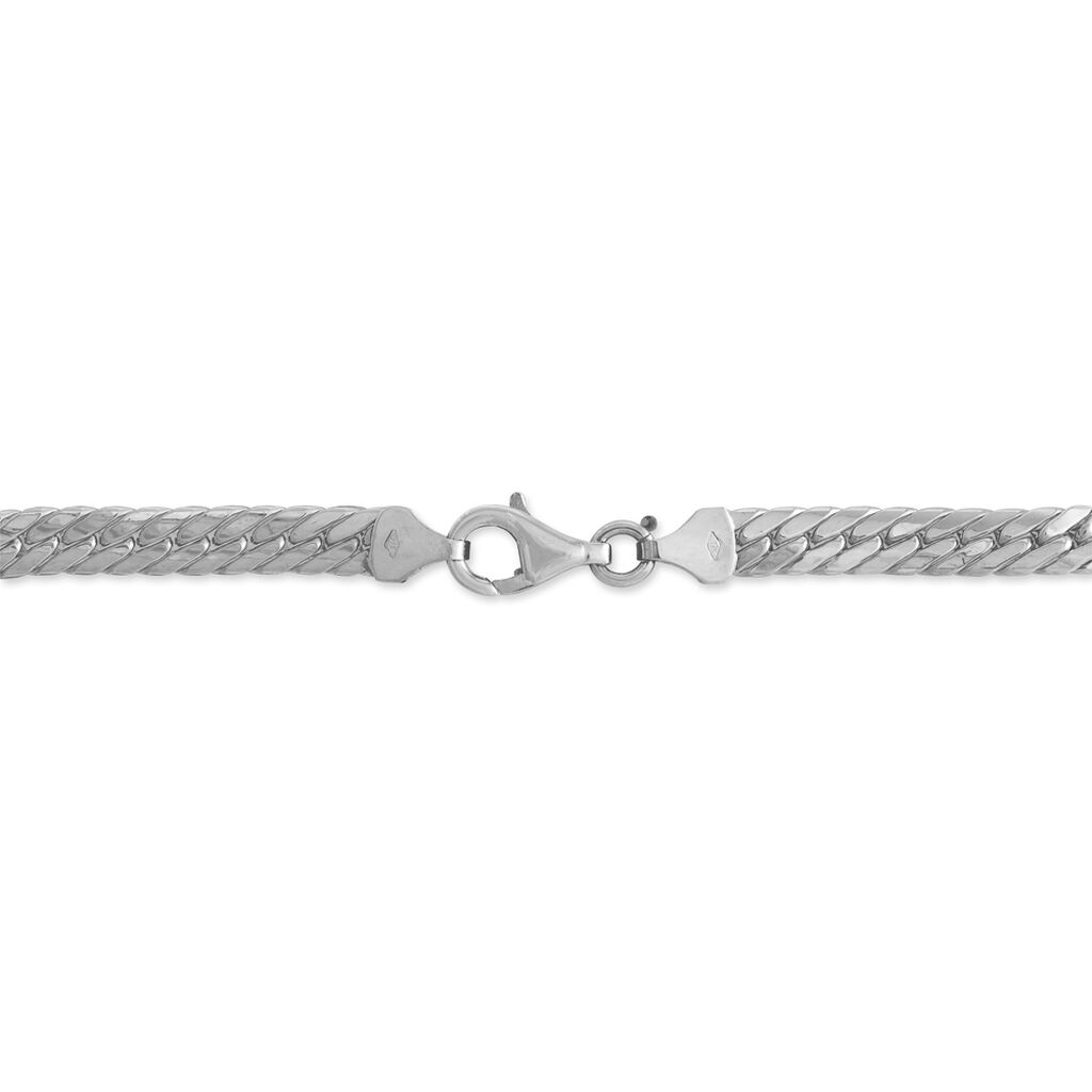 Bracelet Izel Maille Anglaise Or Blanc - Bracelets cha&icirc;ne Femme | Histoire d&rsquo;Or