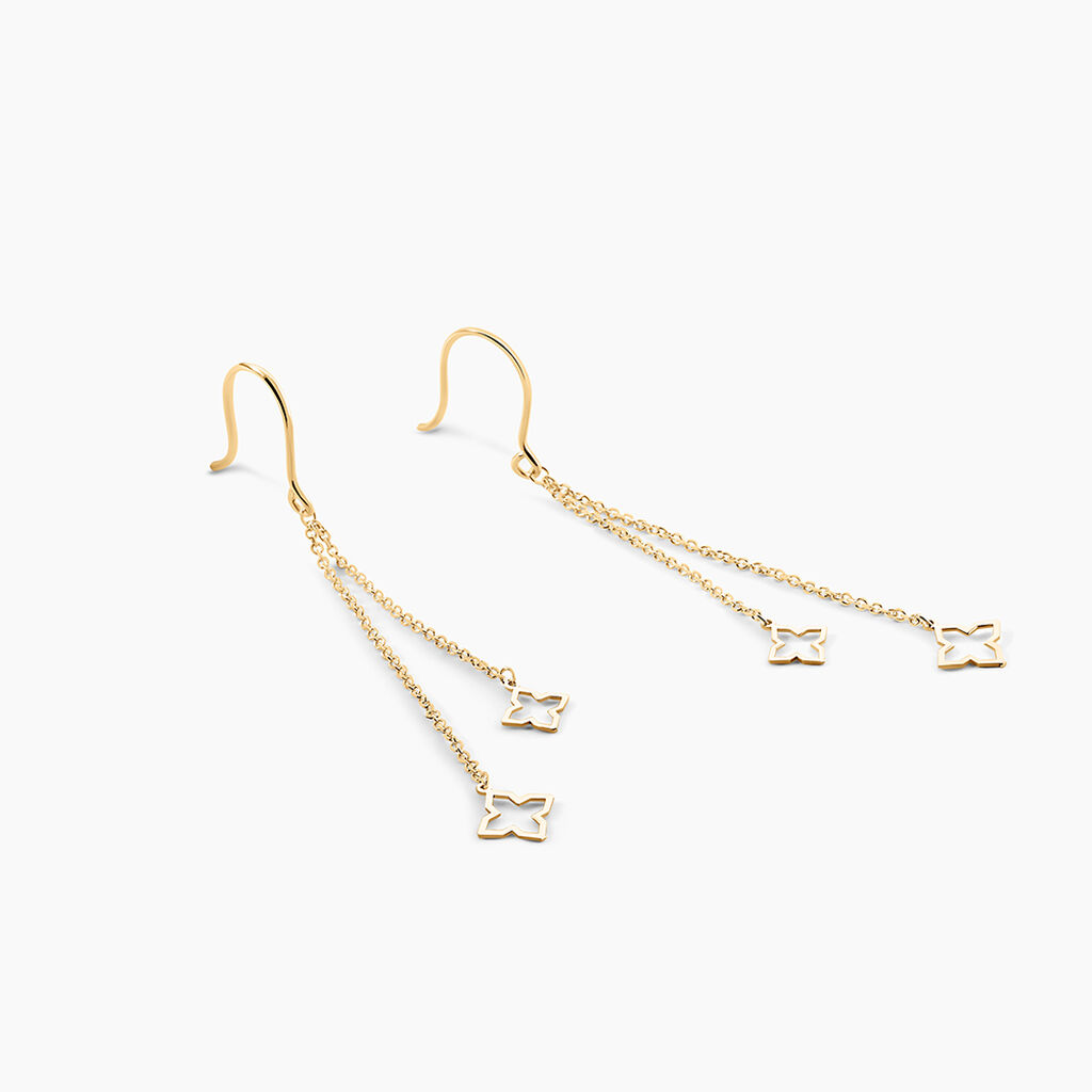 Boucles D'Oreilles Pendantes Narendra Or Jaune - Boucles d'oreilles pendantes Femme | Histoire d&rsquo;Or