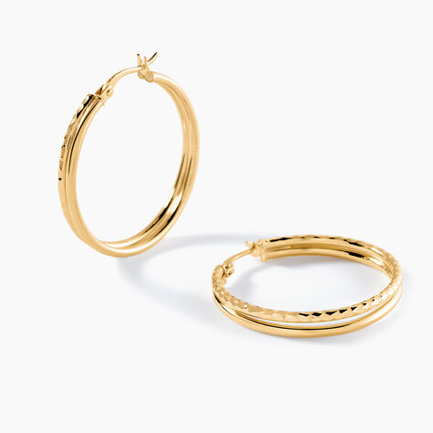 Cr&eacute;oles Spartacus Or Jaune - Boucles d'oreilles cr&eacute;oles Femme | Histoire d&rsquo;Or