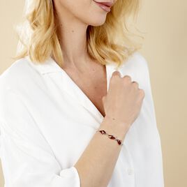 Bracelet Argent Blanc Eve-liseae Ambre - Bracelets Coeur Femme | Histoire d’Or