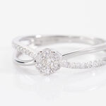 Bague Kuta Or Blanc Diamant - Bagues avec pierre Femme | Histoire d&rsquo;Or