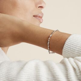 Bracelet Evy Argent Blanc Oxyde De Zirconium - Bijoux Femme | Histoire d’Or
