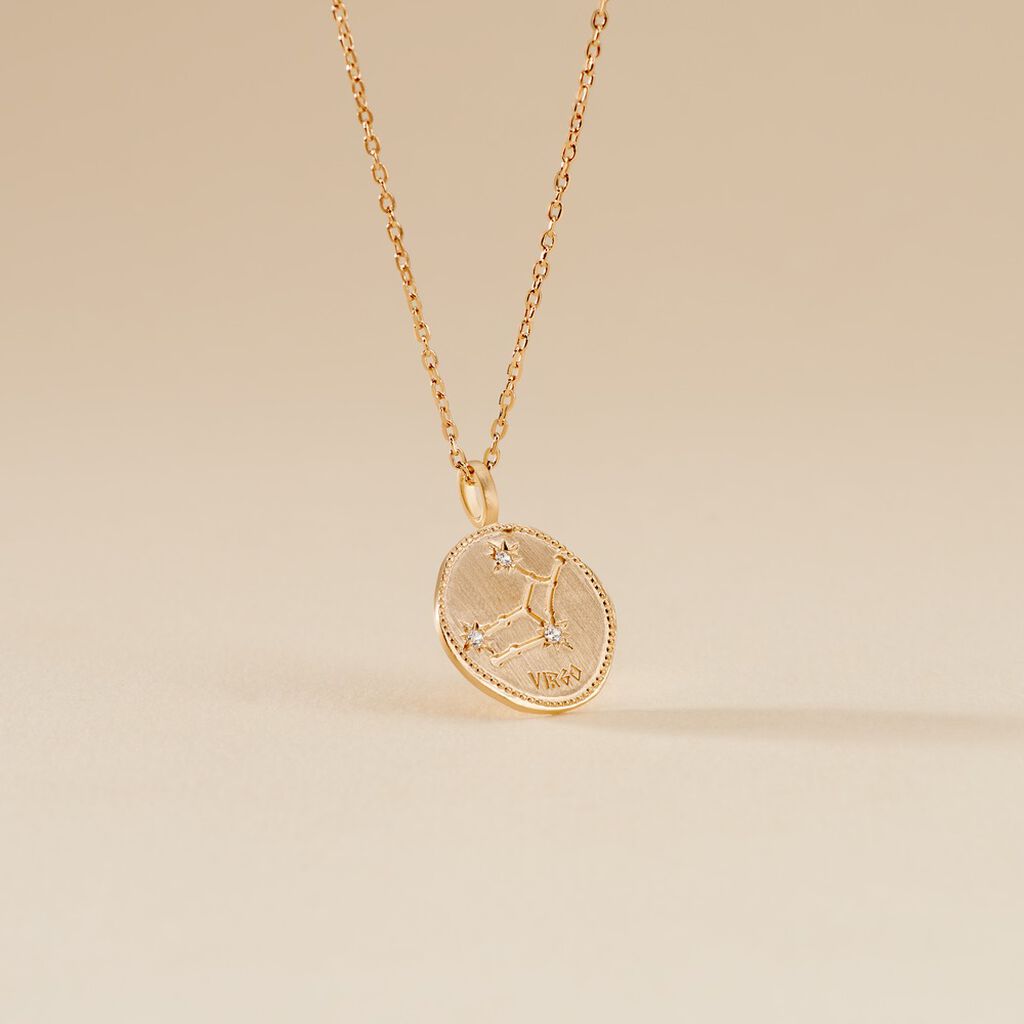 Collier Iago Plaqu&eacute; Or Oxydes De Zirconium - Colliers Zodiaque Femme | Histoire d&rsquo;Or