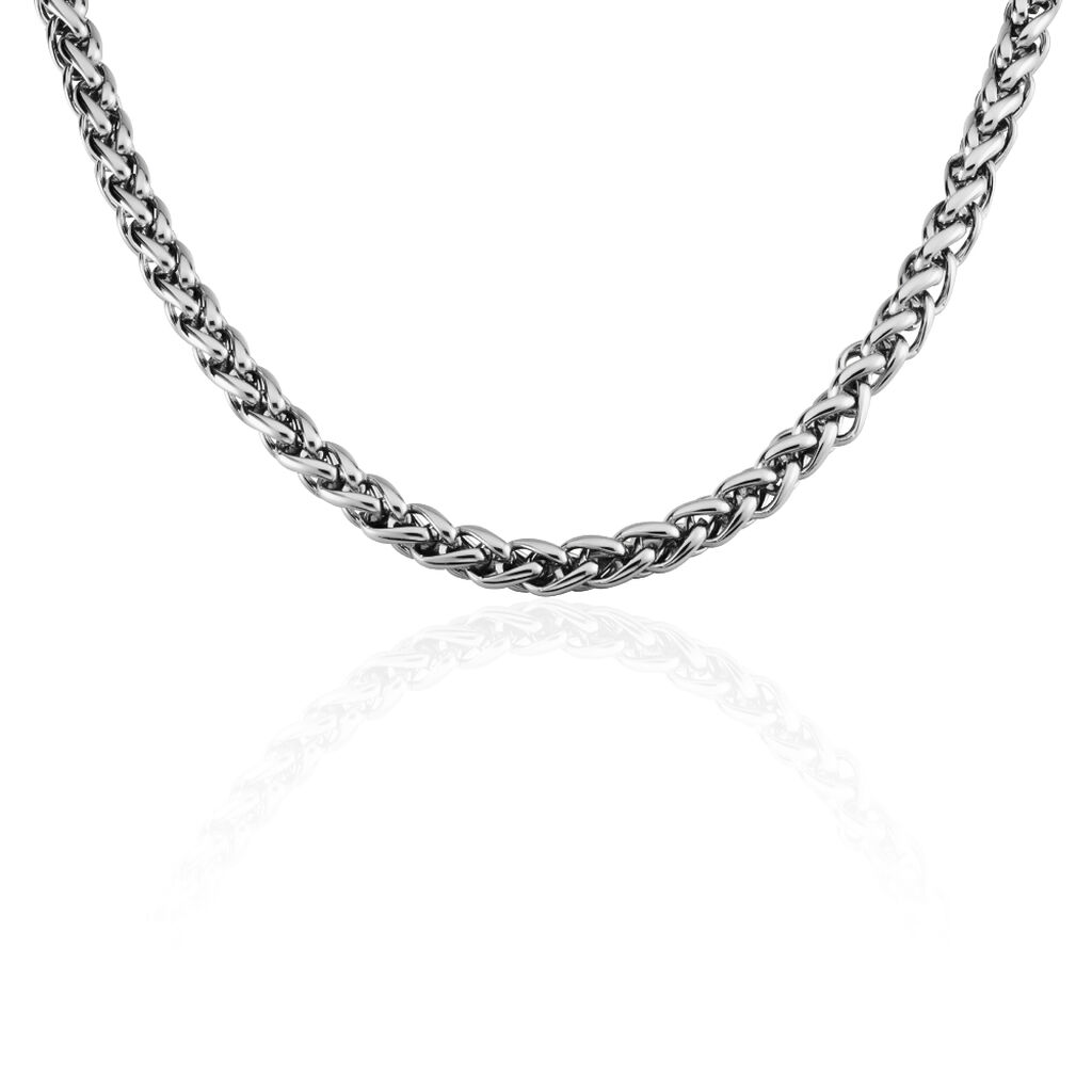 Collier Acier Gris Vasio - Chaines Femme | Histoire d’Or