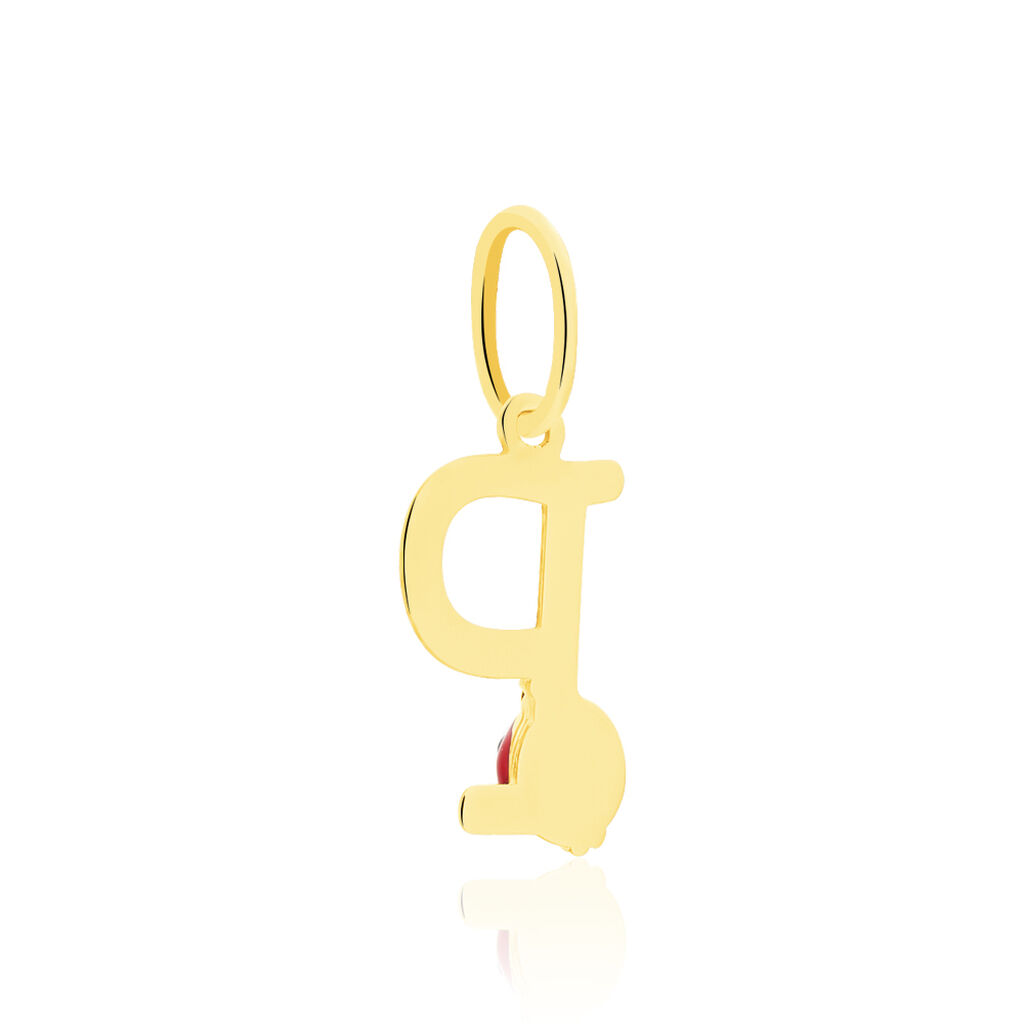Pendentif Helidie Coccinelle Lettre Or Jaune - Pendentifs Enfant | Histoire d’Or