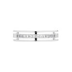 Alliance Serti Grains Ajoures Or Blanc Diamant - Alliances Unisex | Histoire d&rsquo;Or