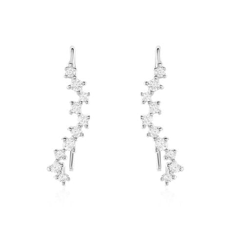 Bijoux D'oreilles Brandi Argent Rhodié Oxyde De Zirconium - Boucles d'oreilles fantaisie Femme | Histoire d’Or