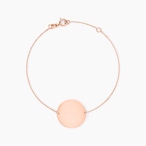 Bracelet Pastille Gravable Or Rose - Bracelets Naissance Femme | Histoire d’Or