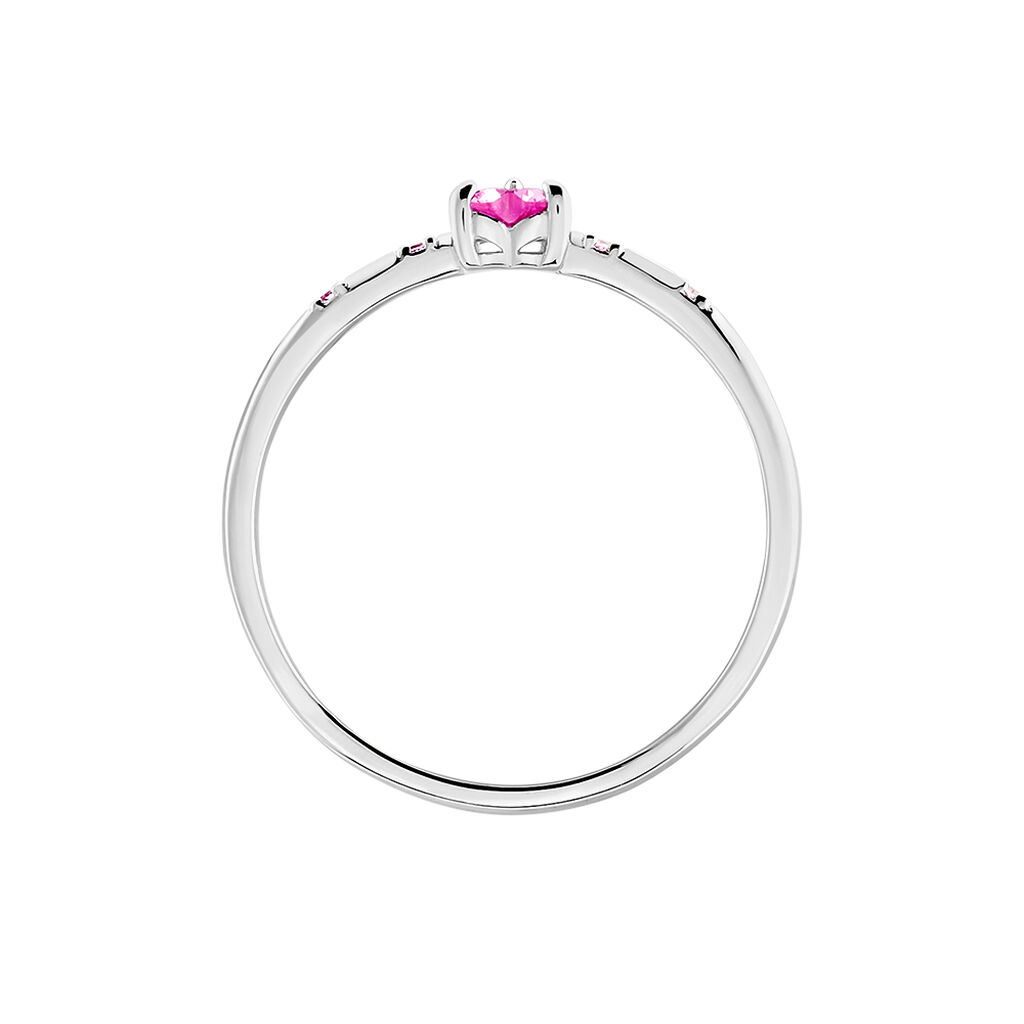 Bague Gemmie Argent Blanc Oxyde De Zirconium - Bagues solitaires Femme | Histoire d’Or