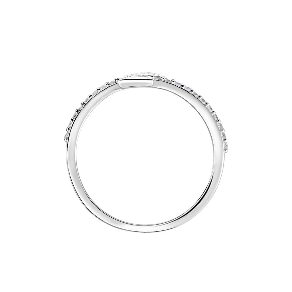 Bague Argent Blanc Caolan Oxydes De Zirconium - Bagues avec pierre Femme | Histoire d’Or
