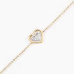 Bracelet Love Is In The Air Or Jaune Oxyde De Zirconium - Bracelets Femme | Histoire d&rsquo;Or