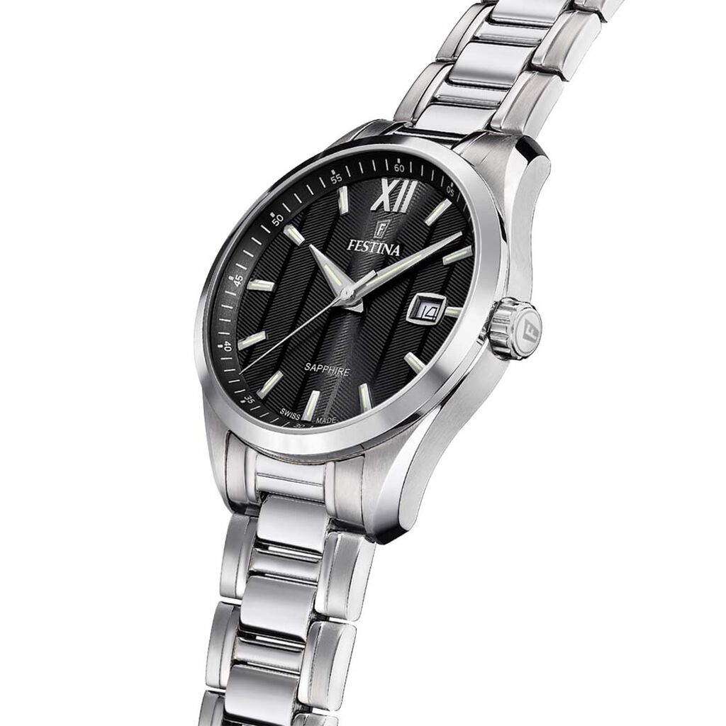 Montre Festina Swiss Made Noir - Montres suisses Homme | Histoire d’Or