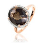 Bague Anna Or Rose Quartz Et Diamant