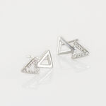 Boucles D'oreilles Puces Joy Or Blanc Diamant - Clous d'oreilles Femme | Histoire d&rsquo;Or