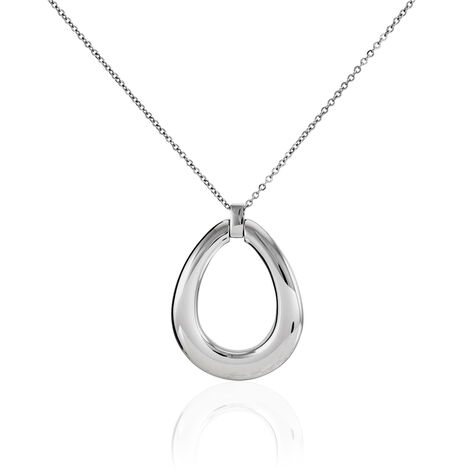 Collier Charlotte Acier Blanc - Sautoirs Femme | Histoire d’Or
