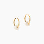 Cr&eacute;oles Baroque Baroques Or Jaune Perle De Culture - Boucles d'oreilles cr&eacute;oles Femme | Histoire d&rsquo;Or