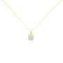 Collier Charlene Or Jaune Diamant Synthetique