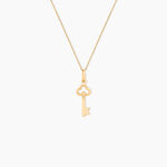 Pendentif Fatilia Clef Coeur Or Jaune - Pendentifs Famille | Histoire d&rsquo;Or