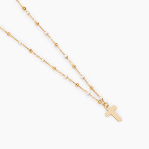 Collier Krystle Or Jaune - Colliers Croix Femme | Histoire d’Or