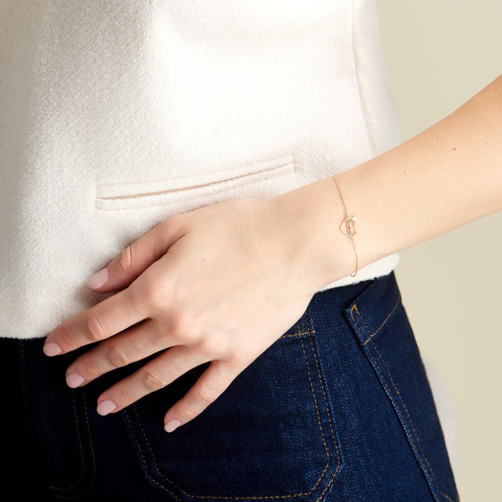 Bracelet Joos Or Jaune - Bracelets Coeur Femme | Histoire d’Or
