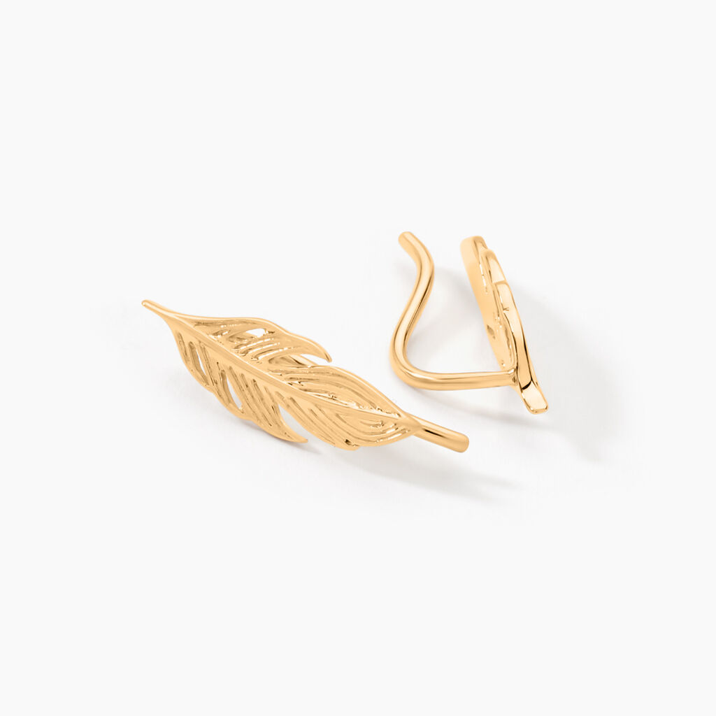 Boucles D'oreilles Grimpantes Hanae Plaqué Or Jaune - Boucles d'oreilles fantaisie Femme | Histoire d’Or