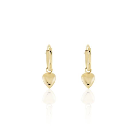 Créoles Varghese Plaque Or Jaune - Boucles d'oreilles créoles Femme | Histoire d’Or