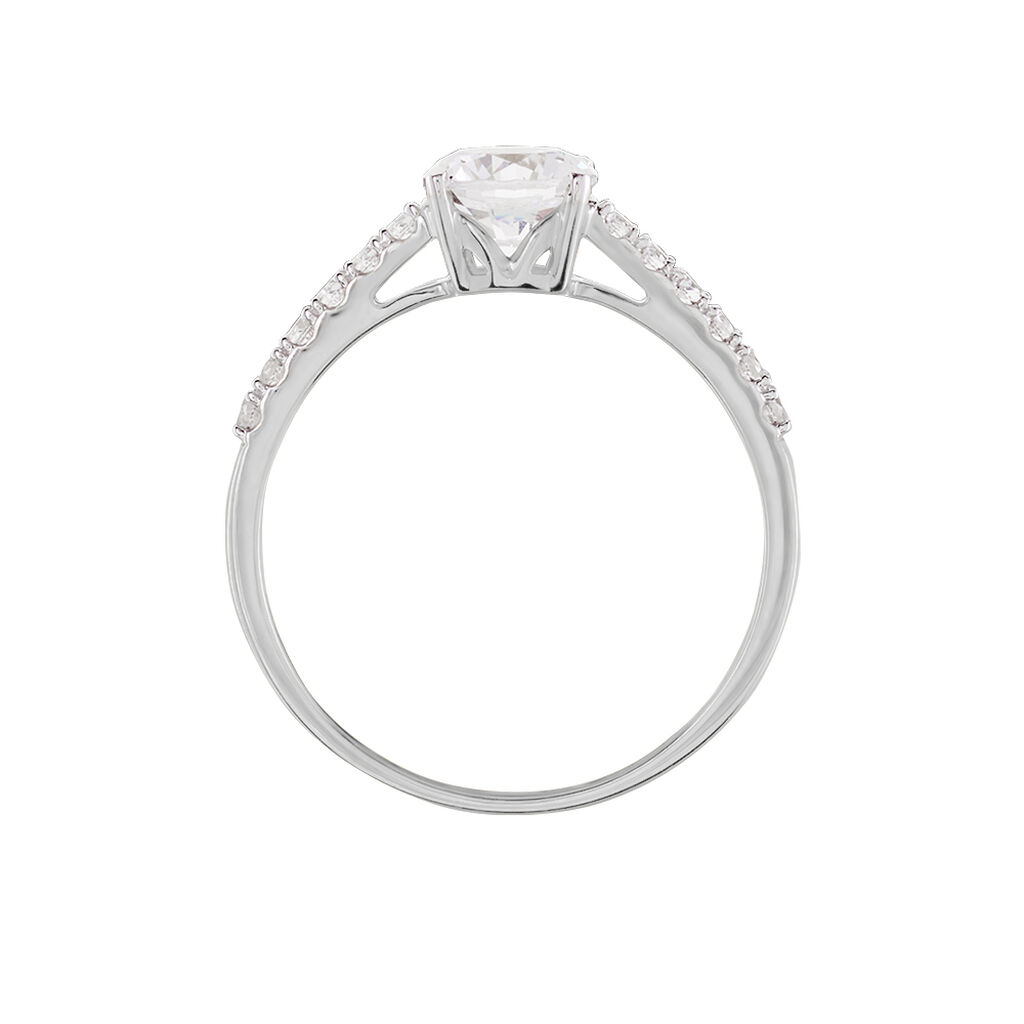 Bague Manon Or Blanc Oxyde - Bagues solitaires Femme | Histoire d&rsquo;Or