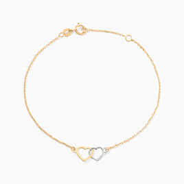 Bracelet Eleno Or Bicolore - Bracelets Coeur Femme | Histoire d’Or
