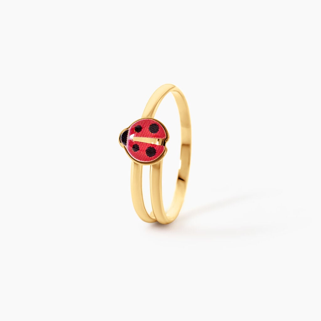 Bague Lea Argent Dor&eacute; A L'Or 750/1000 - Bagues fantaisie Enfant | Histoire d&rsquo;Or