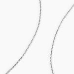 Cha&icirc;ne Igoa Maille For&ccedil;at Diamantee Or Blanc - Chaines Famille | Histoire d&rsquo;Or