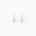 Boucles D'oreilles Pendantes Bo Coeur Pm Or Blanc Oxyde De Zirconium - Boucles d'oreilles pendantes Femme | Histoire d’Or