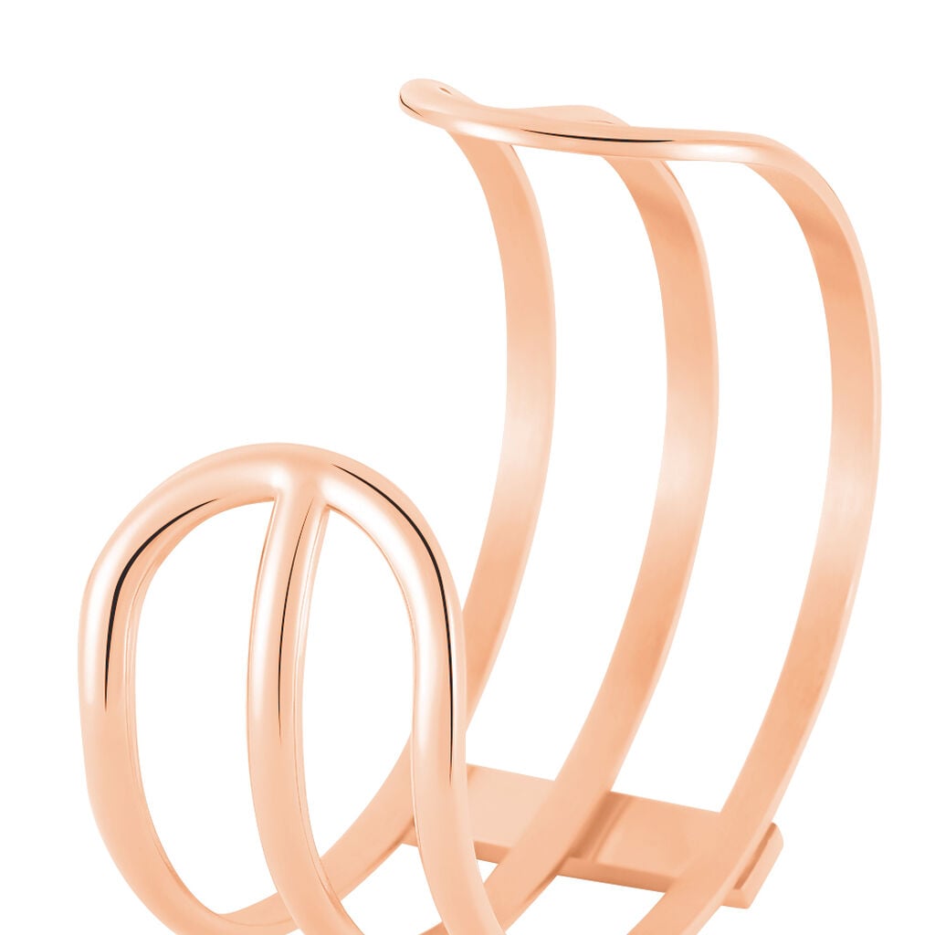 Bracelet Jonc Medina Acier Rose Pierre De Synthese - Bracelets joncs Femme | Histoire d&rsquo;Or