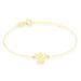 Bracelet Hallie Ange Et Coeur Or Jaune - Bracelets Baptême Enfant | Histoire d’Or